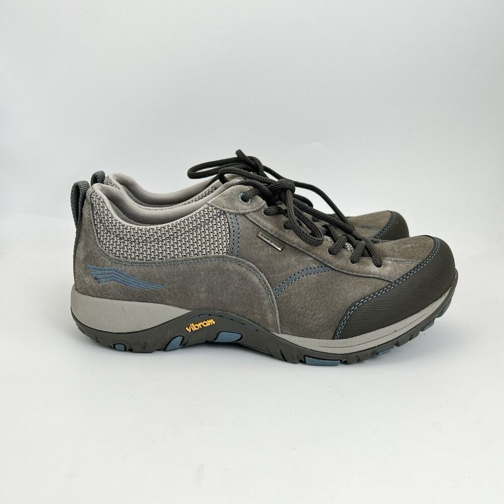 Dansko Paisley Walking Sneakers Womens Sz US 9.5 EU 40 Gray Suede Waterproof